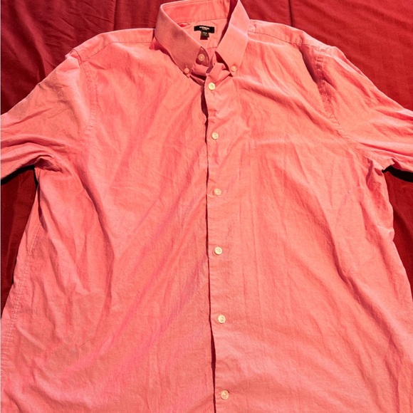 Express Pink Casual Button Down Shirt - Picture 1 of 4